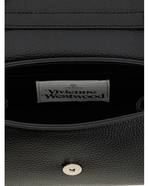Vivienne Westwood Black 'Hazel' Small Shoulder Bag