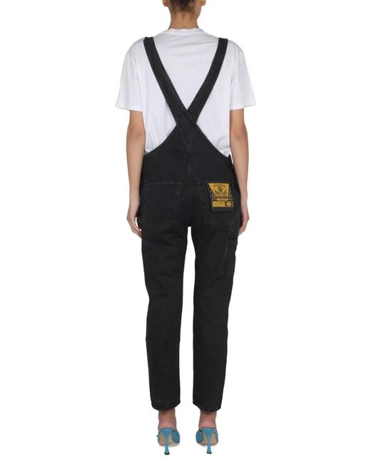 Washington DEE-CEE U.S.A. Black Dungarees With Logo