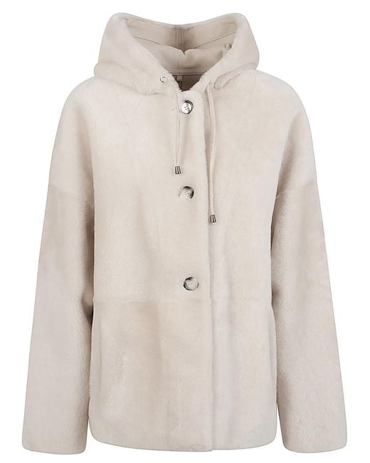 Enes Natural Fur Hooded Jacket