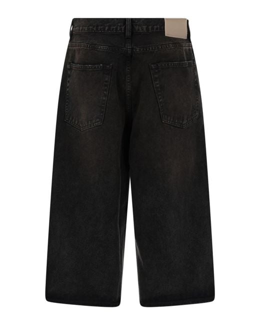 Our Legacy Black Capri Cut Shorts for men