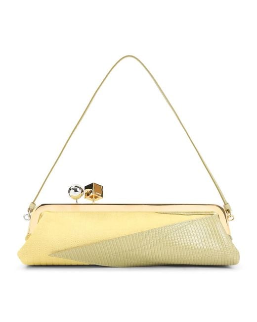 Jacquemus Metallic Salon Mais Calf Leather Handbag