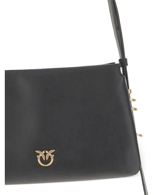 Pinko Black Leather Handbag