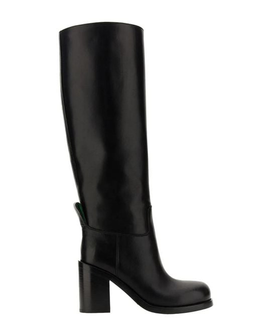 Bottega Veneta Black Boot Horse