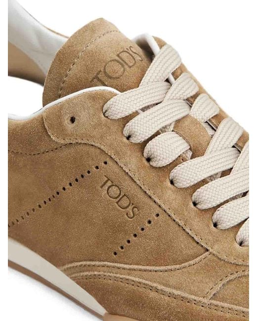 Tod's Brown 13M Laced Cappuccino Sports Shoe