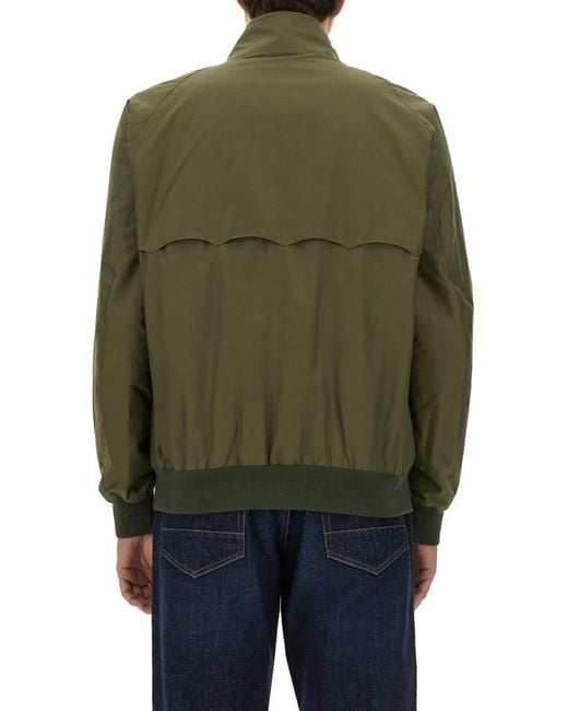 Baracuta Green G9 Harrington Polyester Bomber Jacket for men