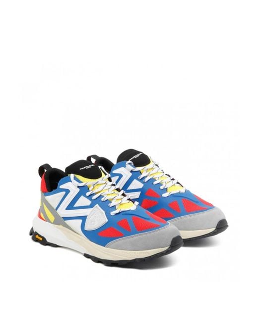 Philippe Model Blue Rockx Low Vibram Sole Sneakers for men