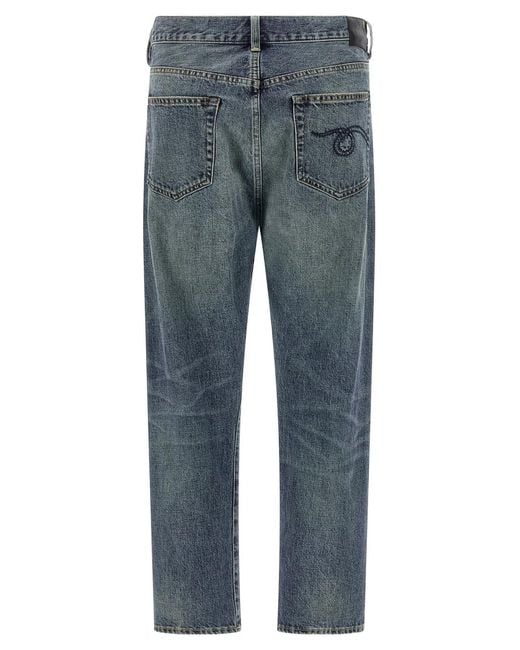 R13 Blue 'Crossover' Jeans