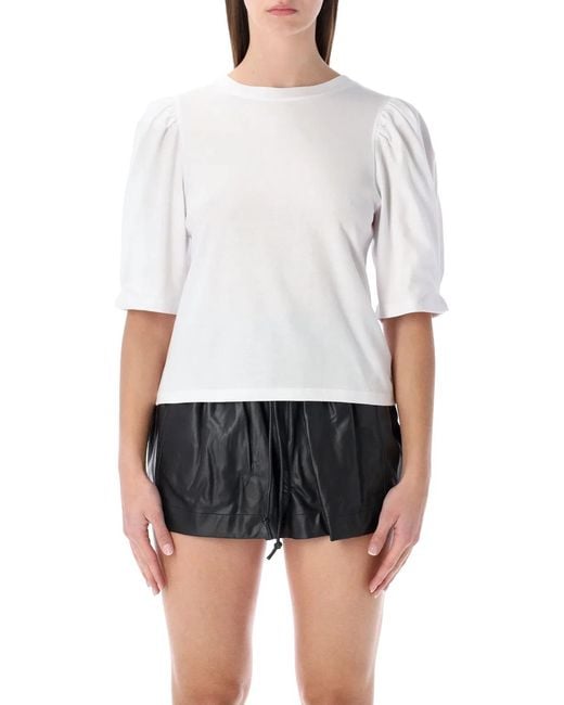 Isabel Marant White Isabel Marant Etoile Isabel Marant Maeliss Organic Cotton T-Shirt