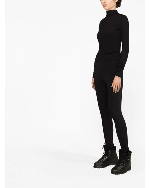 Moncler Black Nylon Leggings
