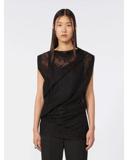 Max Mara Black Spxcupola Top