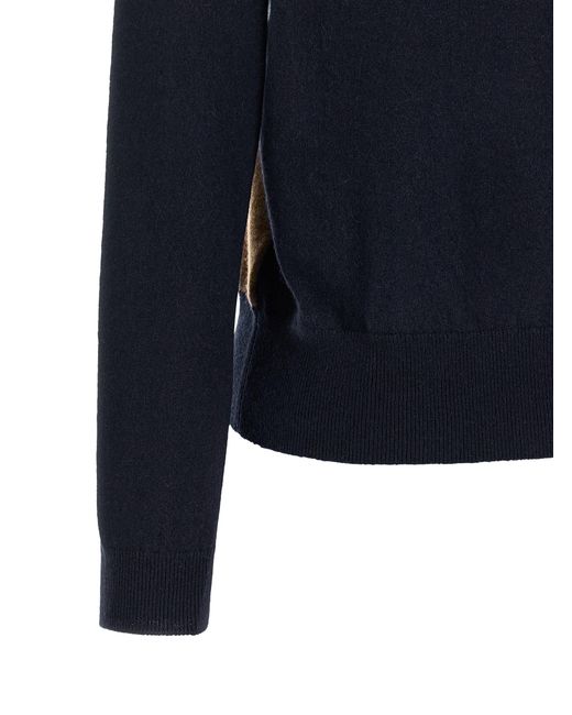 Ballantyne Blue 'Argyle' V-Knit