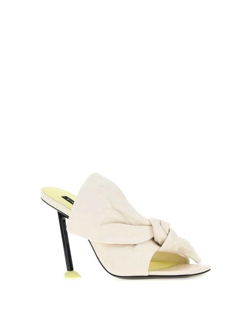 Givenchy White Square Toe Heels