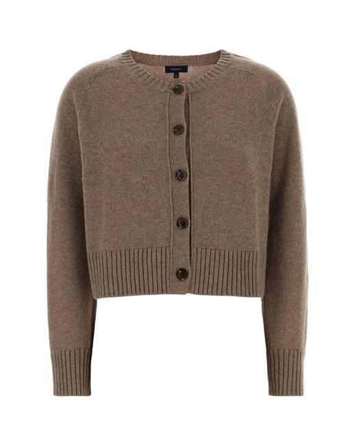 Soeur Brown Cappuccino Wool Virginia Cardigan