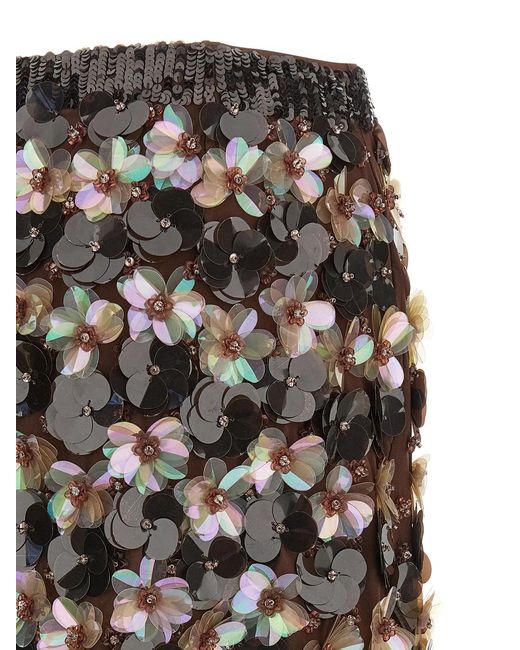 P.A.R.O.S.H. Black P.A.R.O..H. 'Gym' Skirt
