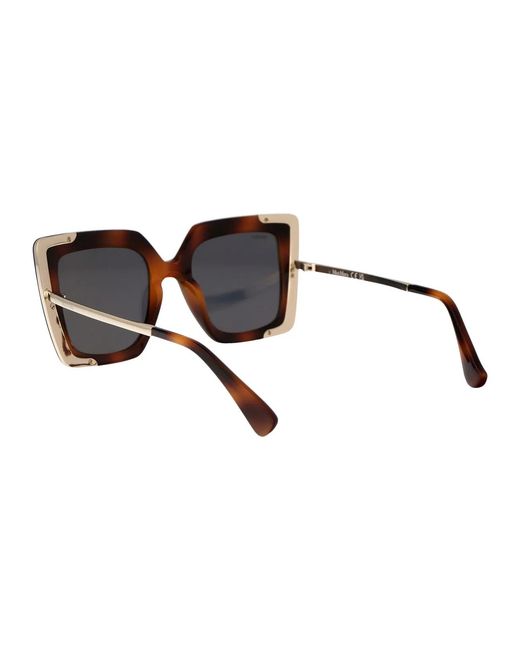 Max Mara Brown Acetate Sunglasses