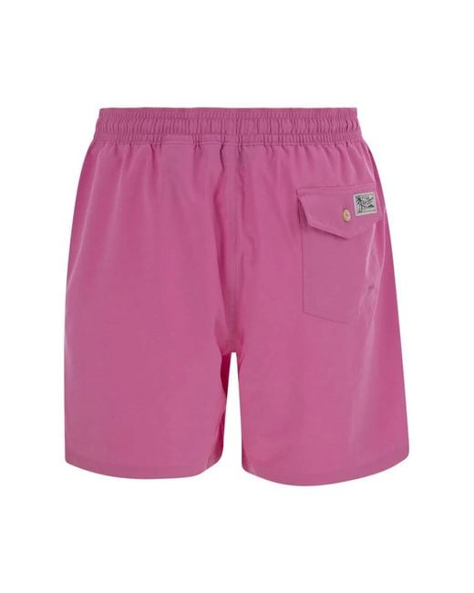 Polo Ralph Lauren Pink Traveler Classic 14.6 Cm Beach Boxers for men