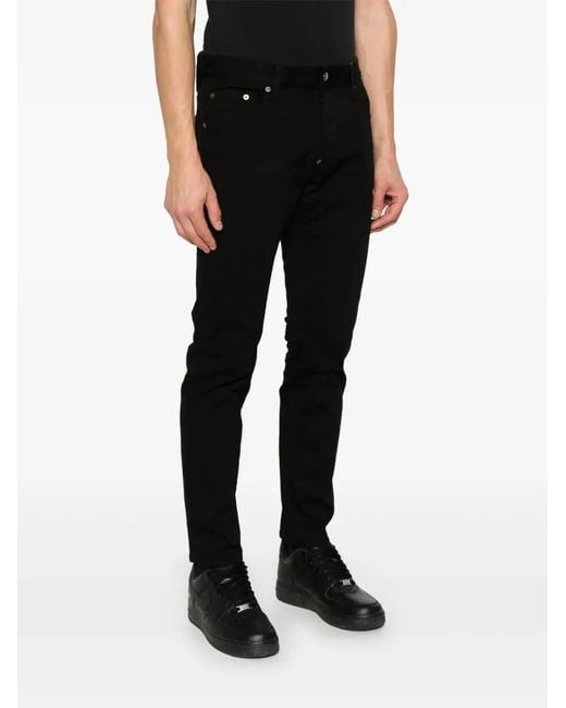 DSquared² Black Pants 5 Pockets for men