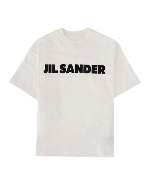 Jil Sander White T-Shirt With Logo