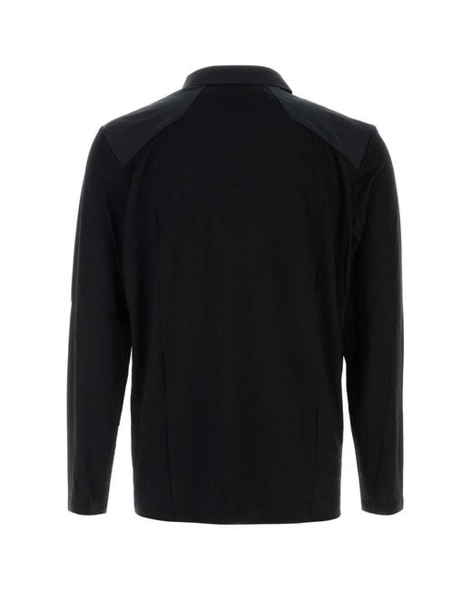 Veilance Black Frame Ls Polo M for men