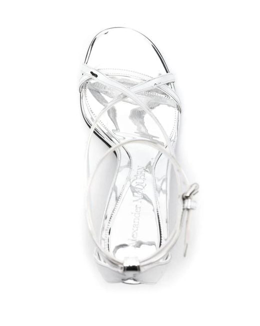 McQueen White Sandal Armadillo