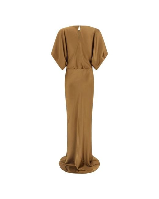 Norma Kamali Natural Long Dress