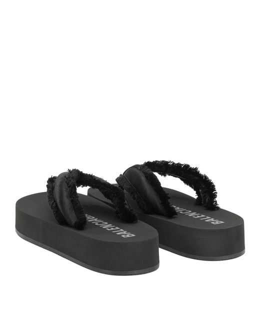 Balenciaga Black "Jet Leg" Low Sandals