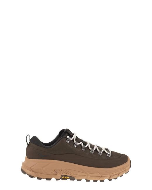 Hoka One One Brown Leather Sneaker
