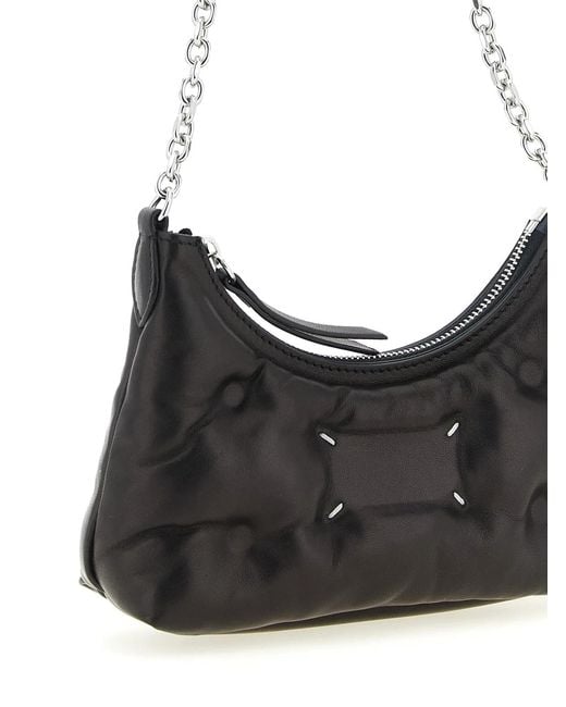 Maison Margiela Black 'Glam Slam Hobo Micro' Shoulder Bag