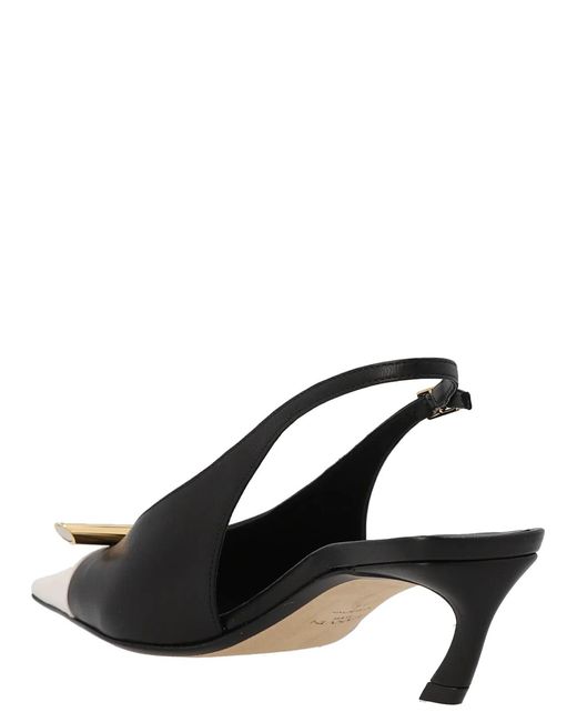 Lanvin Black 'Bico' Slingbacks