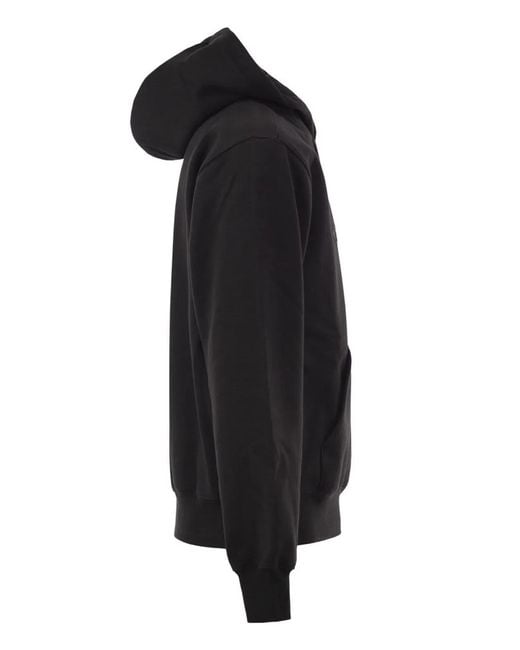 Carhartt Black Hoodie With Embroidered Logo