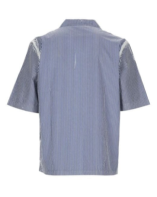 DIESEL Blue Camicia Con Logo for men