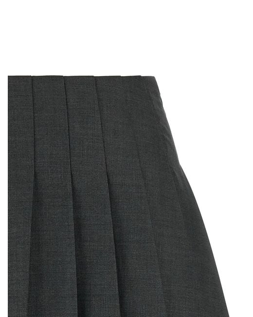 Self-Portrait Black Self Portrait Pleated Skirt