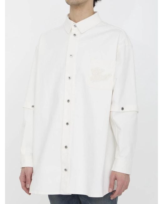 Off-White c/o Virgil Abloh White Off 90S Logo Overshirt for men