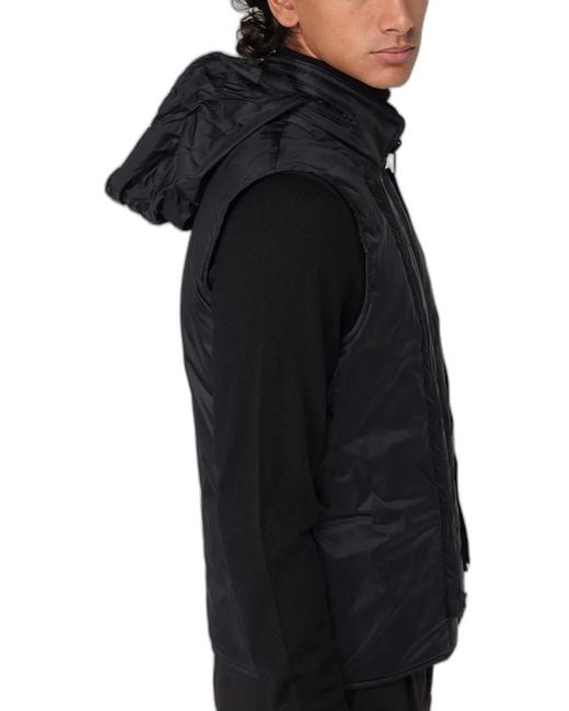 Fay Black Double Polyester Coat for men