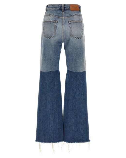 Chloé Blue Chloã Patchwork Jeans