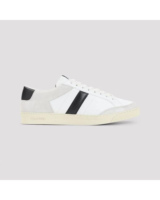 Tom Ford White Blake Low Sneakers for men