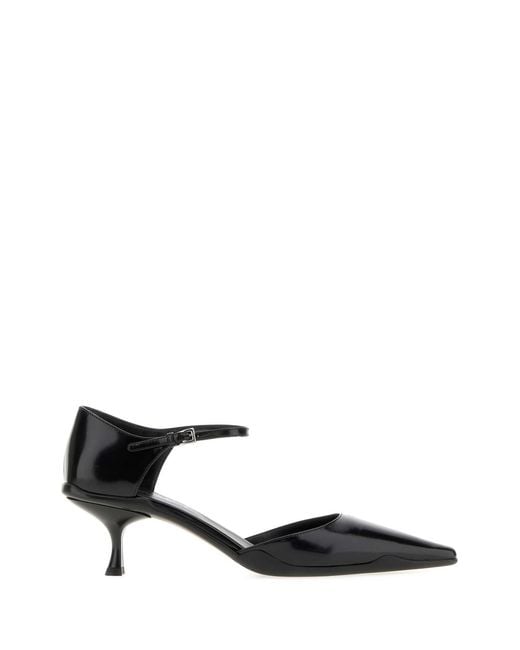 Prada Black Leather Pumps