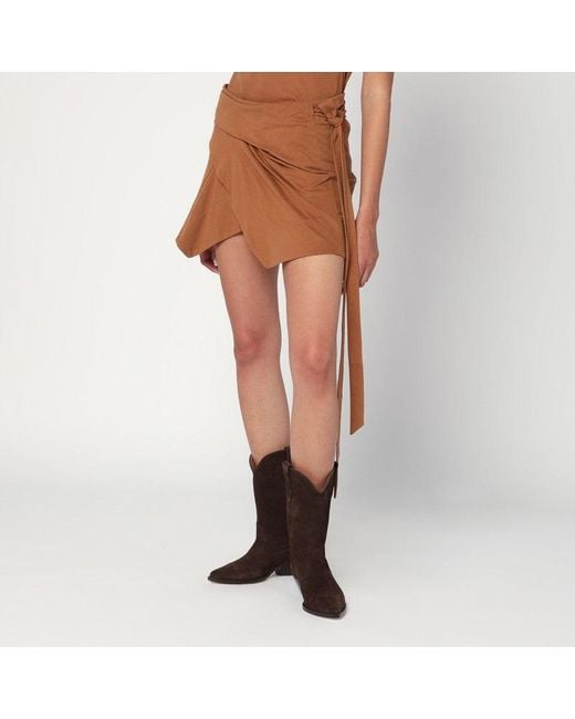 Isabel Marant Brown Caramel-Coloured Berenice Skirt