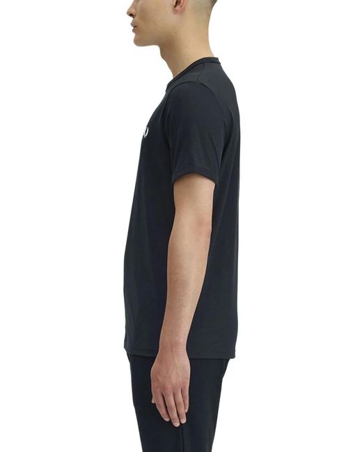 Fred Perry Black Cotton T-Shirt for men