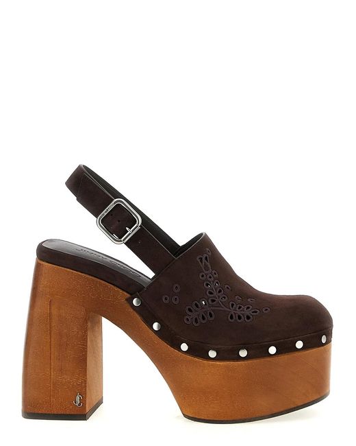 Jimmy Choo Brown Alida' Clog