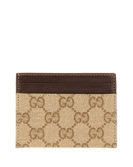Gucci Brown Int 463 Card Case for men