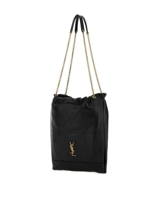 Saint Laurent Black Ysl Bo Jamie Pochon 7_Agneau P