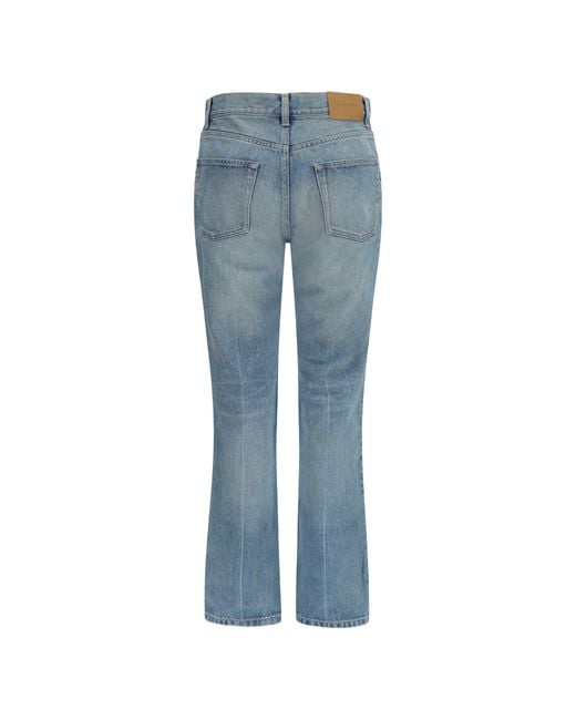 Saint Laurent Blue Straight Leg Denim Jeans