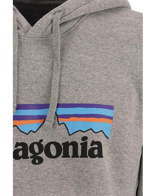 Patagonia Gray Cotton Blend Hoodie for men