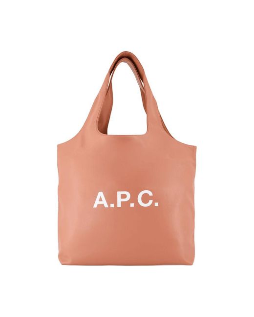 A.P.C. Pink Ninon Tote Bag