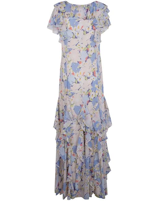 Ralph Lauren Blue Woven Dress