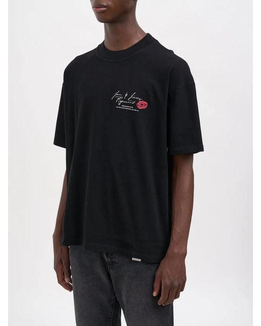 Represent Black T-Shirt Love And Kisses for men