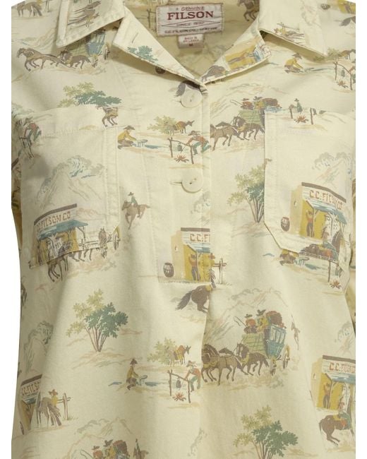 Filson White "Twill Camp" Casual Shirt