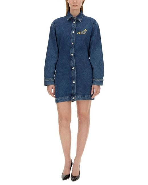 Moschino Blue Denim Dress