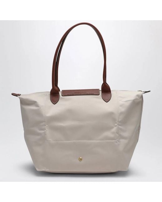 Longchamp Brown Paper-Coloured Le Pliage Original L Bag